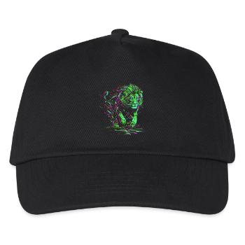 Lion Running Lion Head Colorful Predator Animal Wild - Kids’ Baseball Cap - black - Front