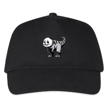 T-Rex Panda Fusion : un design de créature fabuleux - Casquette de baseball Enfant - noir - Devant