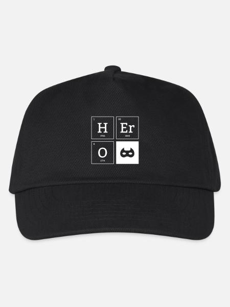 HERO Mask Superhero Elements Cadeau - Casquette de baseball Enfant - noir