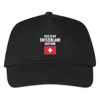 This my Switzerland costume - Kids’ Baseball Cap - black - Front
