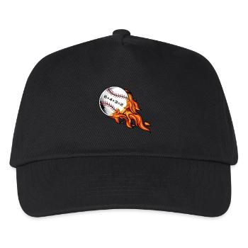 Baseball 6432 Double Play 6+4+3=2 Softball Mathematik - Kinder Basecap - Schwarz - Vorne