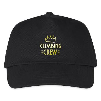 Climbing Crew - Kinder Basecap - Schwarz - Vorne