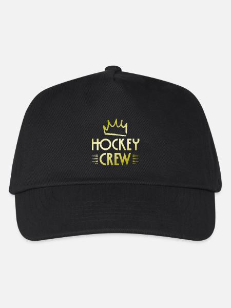Hockey Crew - Kinder Basecap - Schwarz