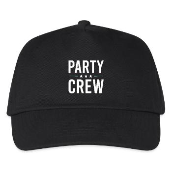Party Crew - Kinder Basecap - Schwarz - Vorne