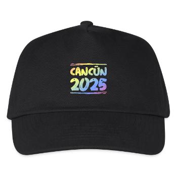 Cancun 2025 Colorful - Kids’ Baseball Cap - black - Front
