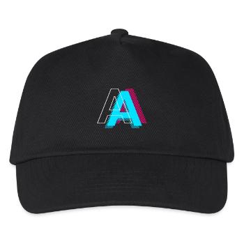 Pop Art Letter A Gift - Kids’ Baseball Cap - black - Front