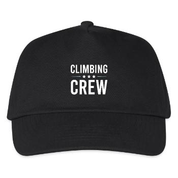 Climbing Crew - Kinder Basecap - Schwarz - Vorne