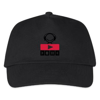 dj - Kids’ Baseball Cap - black - Front