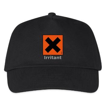 Irritant Safety Symbol - Kids’ Baseball Cap - black - Front