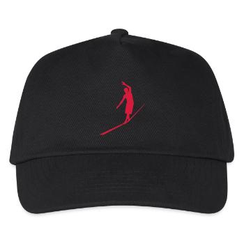 Slackline - Kinder Basecap - Schwarz - Vorne