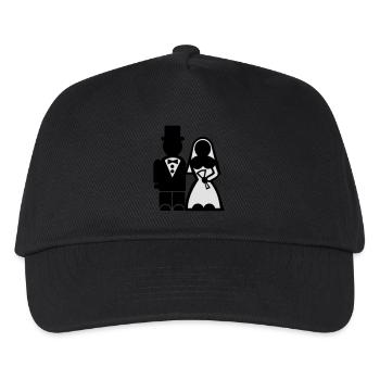Junggesellenabschied - Hochzeit - Kinder Basecap - Schwarz - Vorne