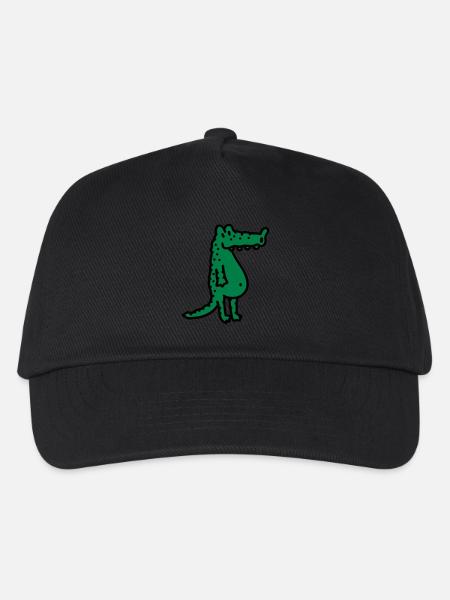 Krokodil - Kinder Basecap - Schwarz