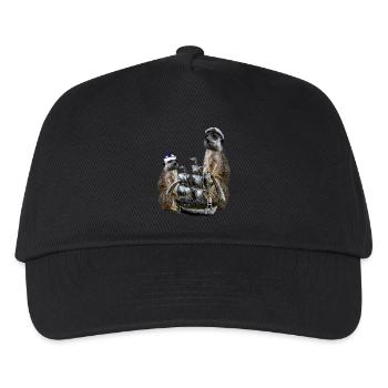 Kapitän-Erdmännchen - Kinder Basecap - Schwarz - Vorne