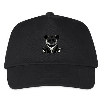 Inked Panda Bear - Kinder Basecap - Schwarz - Vorne