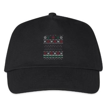 Ugly Xmas Drummer - Kids’ Baseball Cap - black - Front