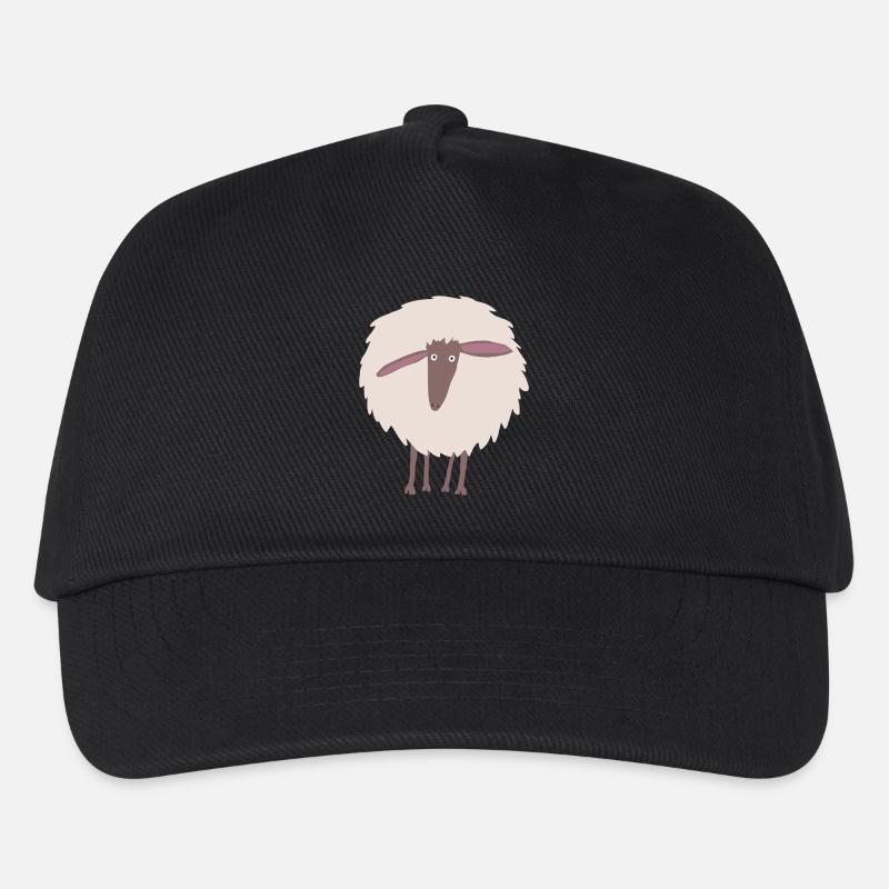 Schaf - Kinder Basecap - Schwarz