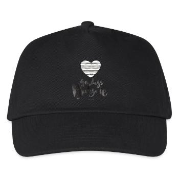 goldigs Butzale Stripes - Kinder Basecap - Schwarz - Vorne