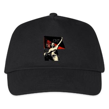 Anarchy Flag Woman - Kinder Basecap - Schwarz - Vorne