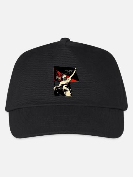 Anarchy Flag Woman - Kinder Basecap - Schwarz