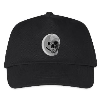 smiley-Kohle - Kinder Basecap - Schwarz - Vorne