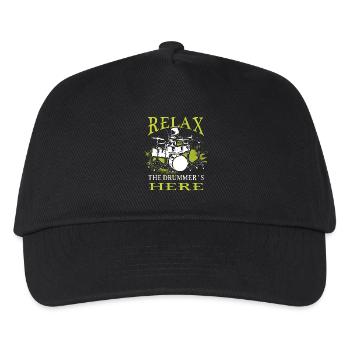 Relax, the drummer's here - Kids’ Baseball Cap - black - Front