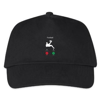 FOOTBALL GETS ME! -I MUST CLICK GO! - Kids’ Baseball Cap - black - Front