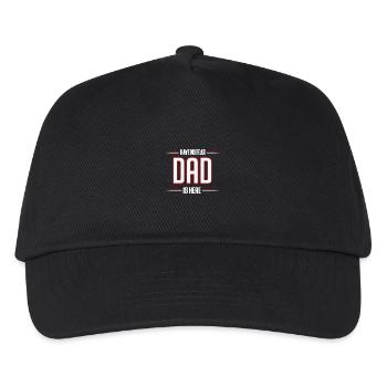 Haben Sie keine Furcht Dad ist hier Lustige Vati-Hemd - Kinder Basecap - Schwarz - Vorne