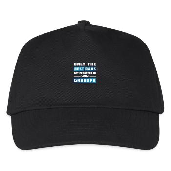 best dad grandpa dad birth pride grandson funny babe - Kids’ Baseball Cap - black - Front