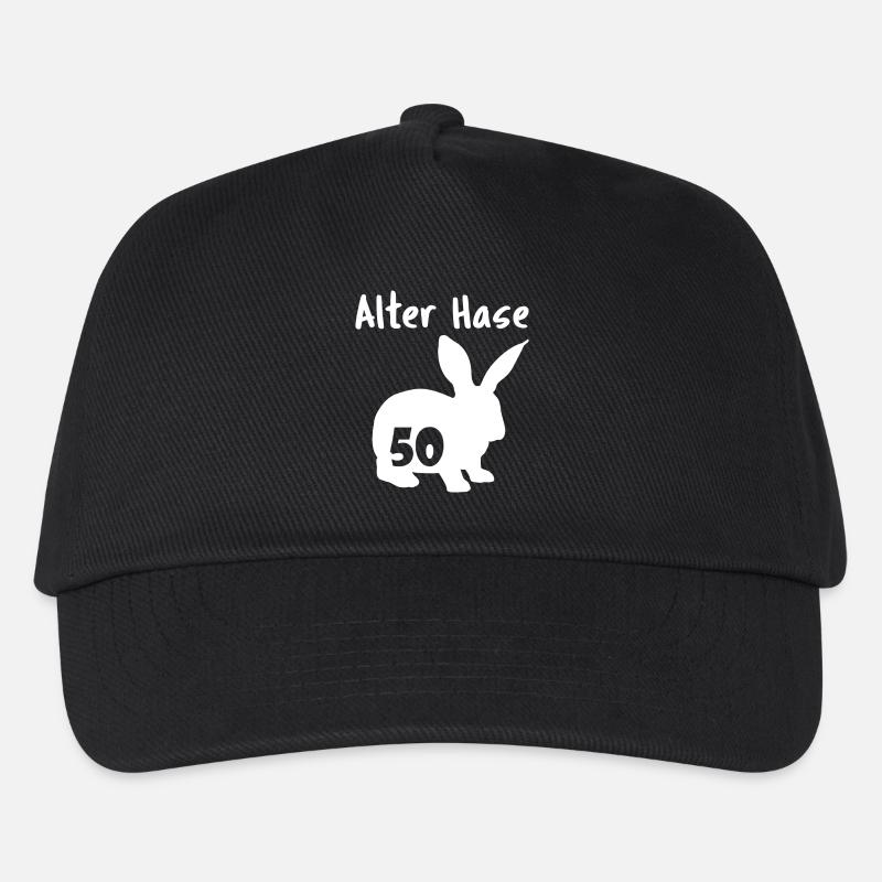 alter Hase 50. Geburtstag - Kinder Basecap - Schwarz