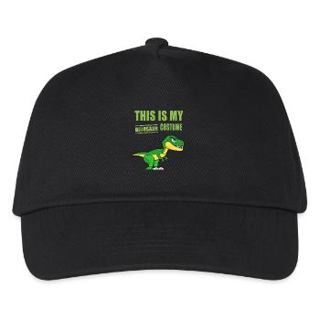 Dinosaure Costume Carnaval Habiller Humour Drôle - Casquette de baseball Enfant - noir - Devant