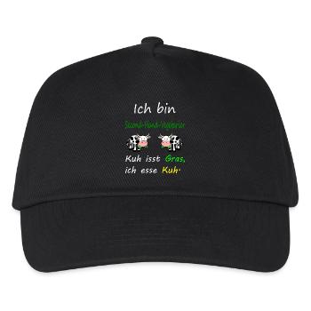 Kuh - Kinder Basecap - Schwarz - Vorne