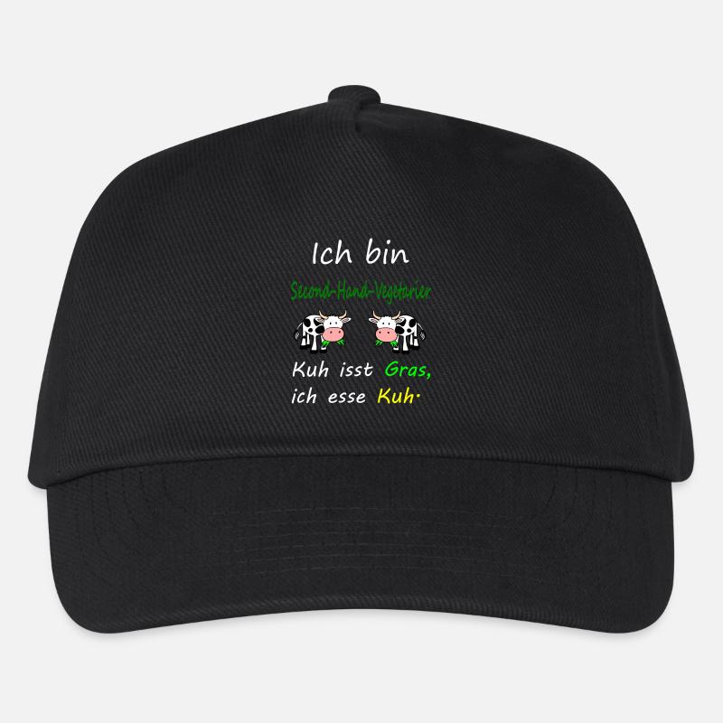 Kuh - Kinder Basecap - Schwarz