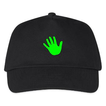 vert main - Casquette de baseball Enfant - noir - Devant