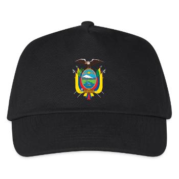 Nationalwappen von Ecuador - Kinder Basecap - Schwarz - Vorne