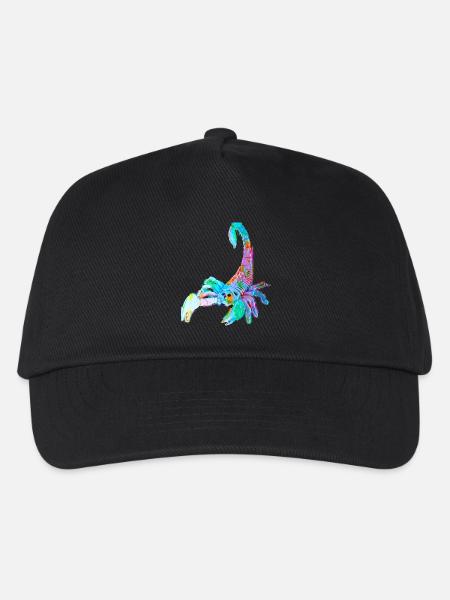 Bunter Skorpion - Kinder Basecap - Schwarz