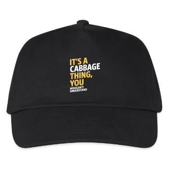 Cabbage Thing - Kids’ Baseball Cap - black - Front