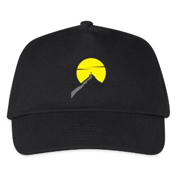 on the way, "Wanderlust" - Kinder Basecap - Schwarz - Vorne