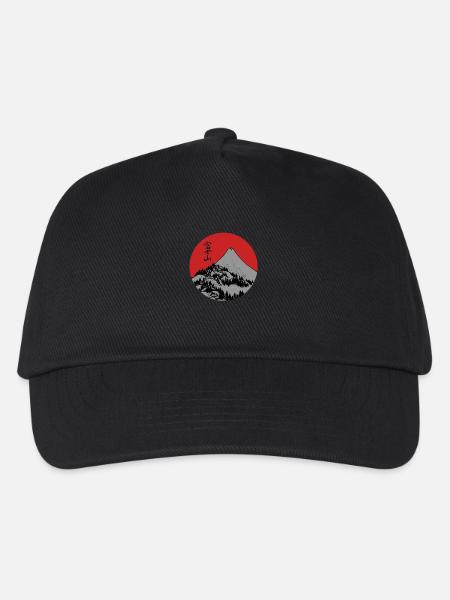 Red Dawn Fuji - Kinder Basecap - Schwarz