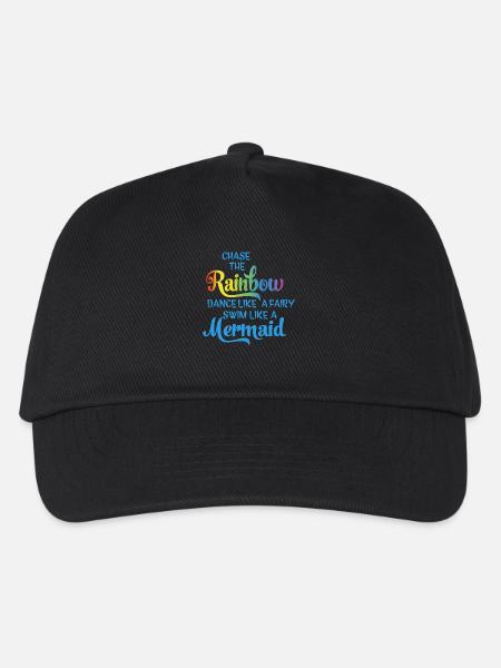 Folge dem Regenbogen - Kinder Basecap - Schwarz