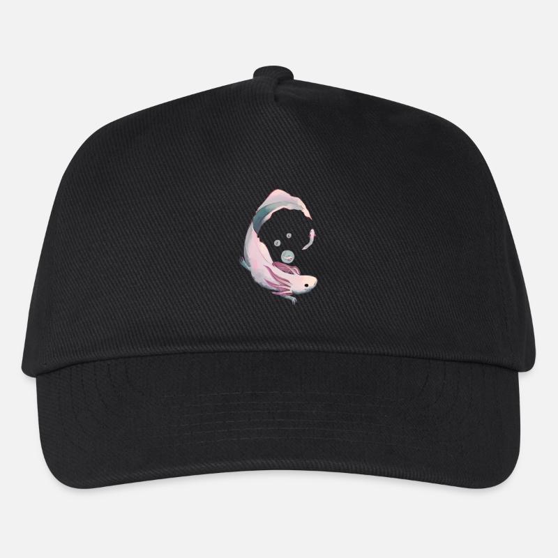 Axolotl Evolution - Kinder Basecap - Schwarz