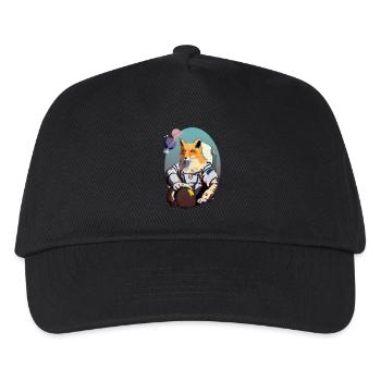 Fuchs Astronaut - Kinder Basecap - Schwarz - Vorne