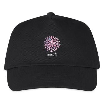 Namaste Yoga Lotus om Meditation chakra Energie sh - Kinder Basecap - Schwarz - Vorne