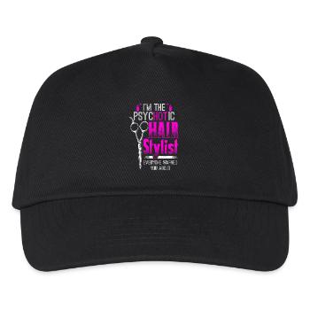 psycHOTic Hair Stylist - Hair Stylist - EN - Kids’ Baseball Cap - black - Front