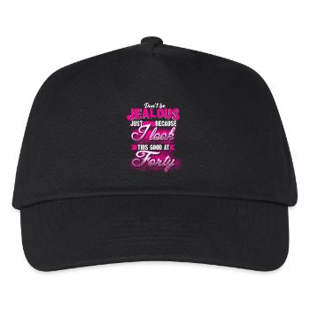 40 - Geburtstag - Don't be jealous - EN - Kids’ Baseball Cap - black - Front