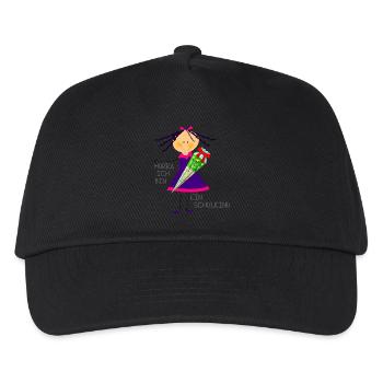 Schulkind - Kinder Basecap - Schwarz - Vorne