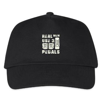 Real Men Pedals Shirts - Kids’ Baseball Cap - black - Front