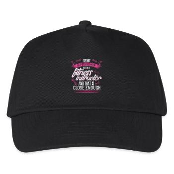 Fitness Instructor - EN - Kids’ Baseball Cap - black - Front