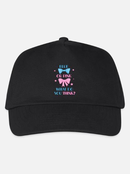 Baby Gender Reveal Party - Kids’ Baseball Cap - black
