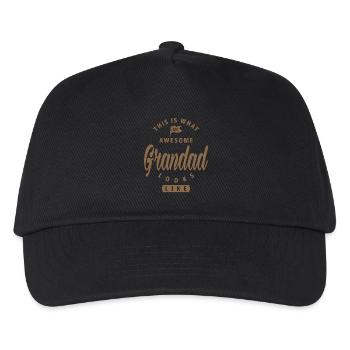 Awesome Grandad - Kids’ Baseball Cap - black - Front