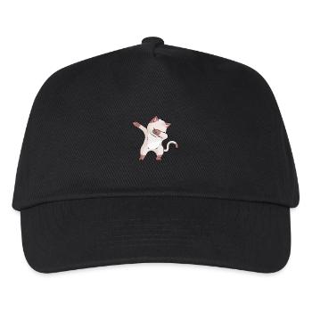 Dancing Cat - Kitty Dabbing Dancing - Kids’ Baseball Cap - black - Front